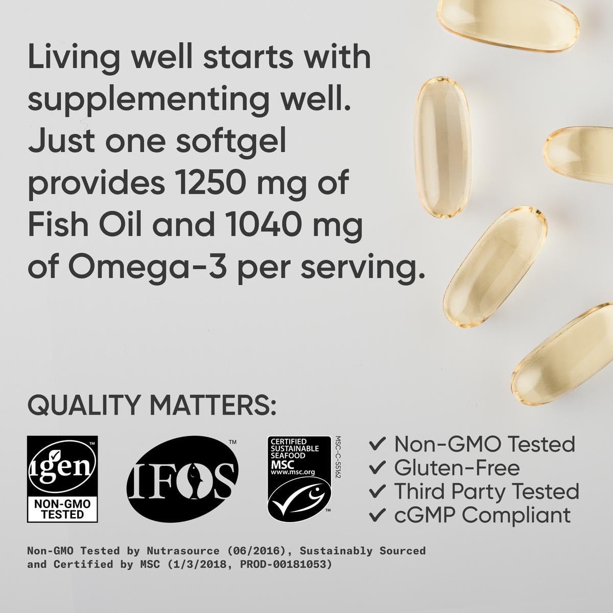 Triple Strength Omega 3 Fish Oil - Energize Food Supplements Palestine