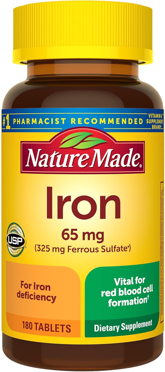 Nature Made Iron 65 mg - Energize Food Supplements Palestine
