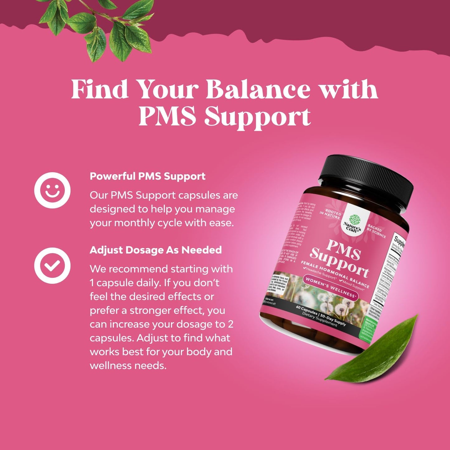 Advanced PMS Support Supplement for Women - Energize Food Supplements Palestine