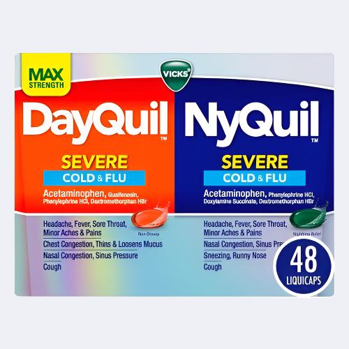 Vicks DayQuil & NyQuil SEVERE Co-Pack - Energize Food Supplements Palestine