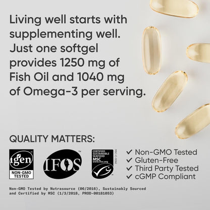 Triple Strength Omega 3 Fish Oil - Energize Food Supplements Palestine