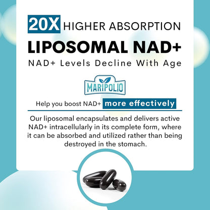 Liposomal NAD+ Supplement 1000 mg - Energize Food Supplements Palestine
