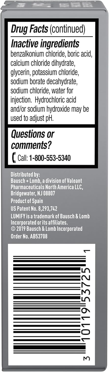 LUMIFY Redness Reliever Eye Drops - Energize Food Supplements Palestine