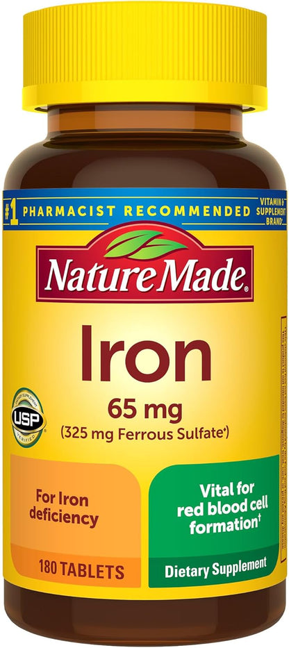 Nature Made Iron 65 mg - Energize Food Supplements Palestine