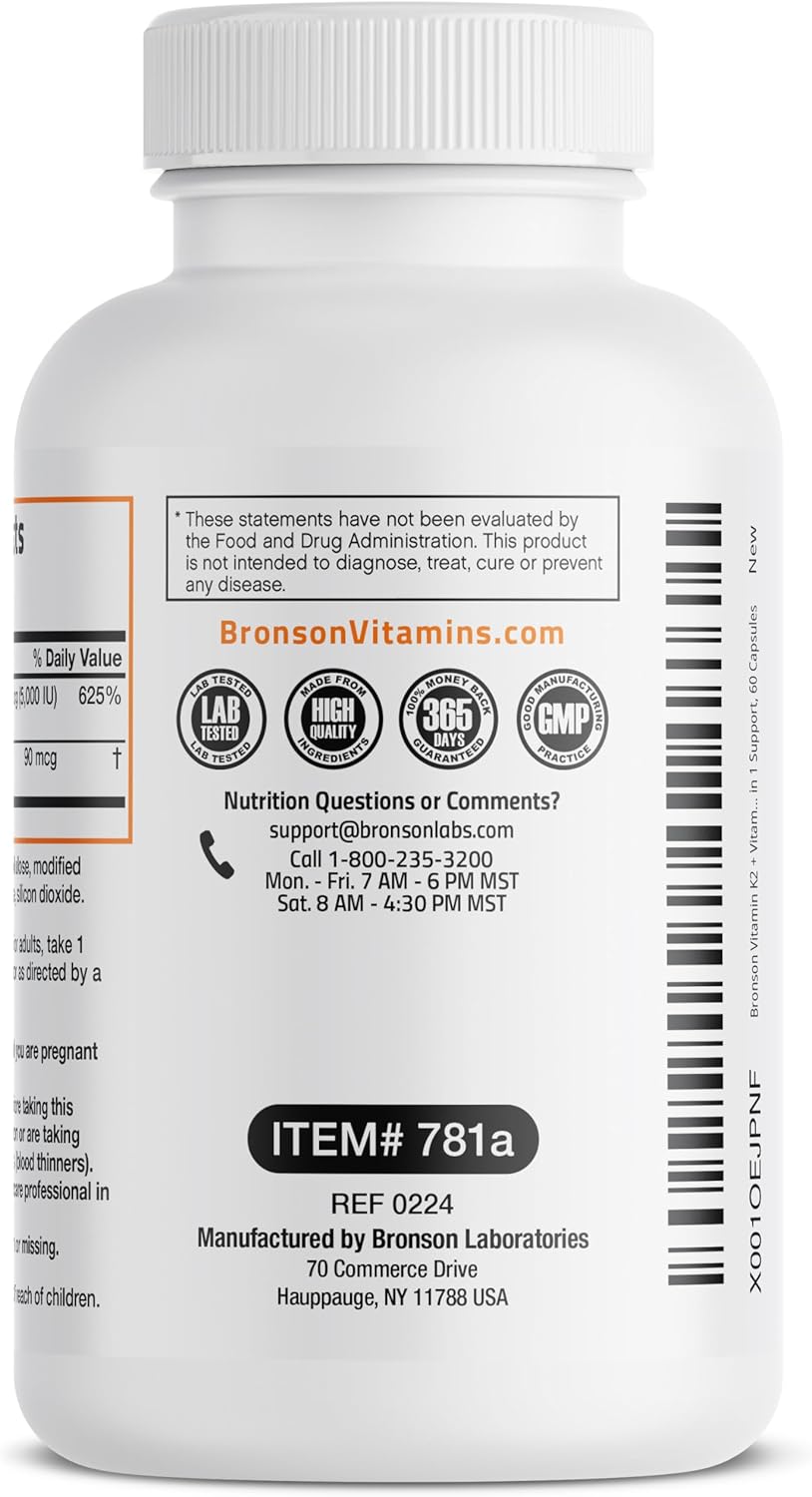 Vitamin K2 (MK7) with D3 - Energize Food Supplements Palestine