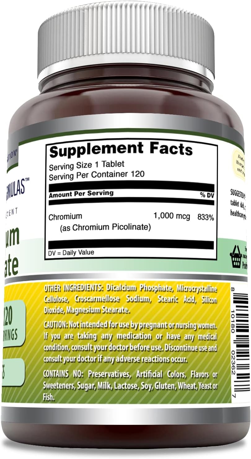 Amazing Formulas Chromium Picolinate Supplement - Energize Food Supplements Palestine