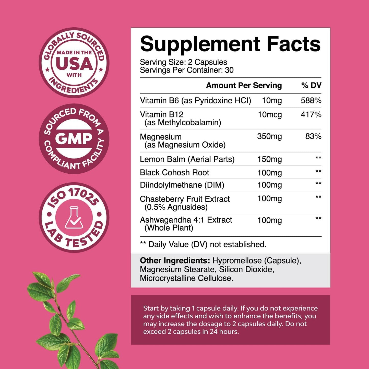 Advanced PMS Support Supplement for Women - Energize Food Supplements Palestine