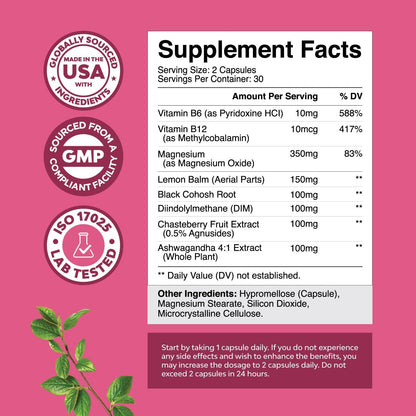 Advanced PMS Support Supplement for Women - Energize Food Supplements Palestine
