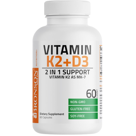 Vitamin K2 (MK7) with D3 - Energize Food Supplements Palestine