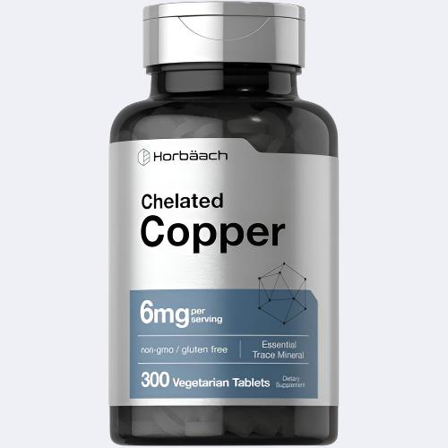 Horbäach Chelated Copper Supplement 6mg - Energize Food Supplements Palestine