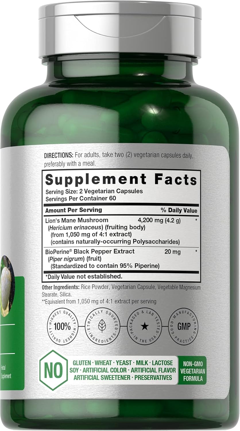 Horbäach Lions Mane Mushroom Extract - Energize Food Supplements Palestine