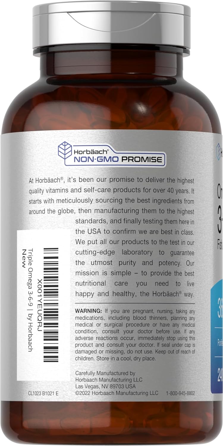 Horbäach Triple Omega 3-6-9 - Energize Food Supplements Palestine