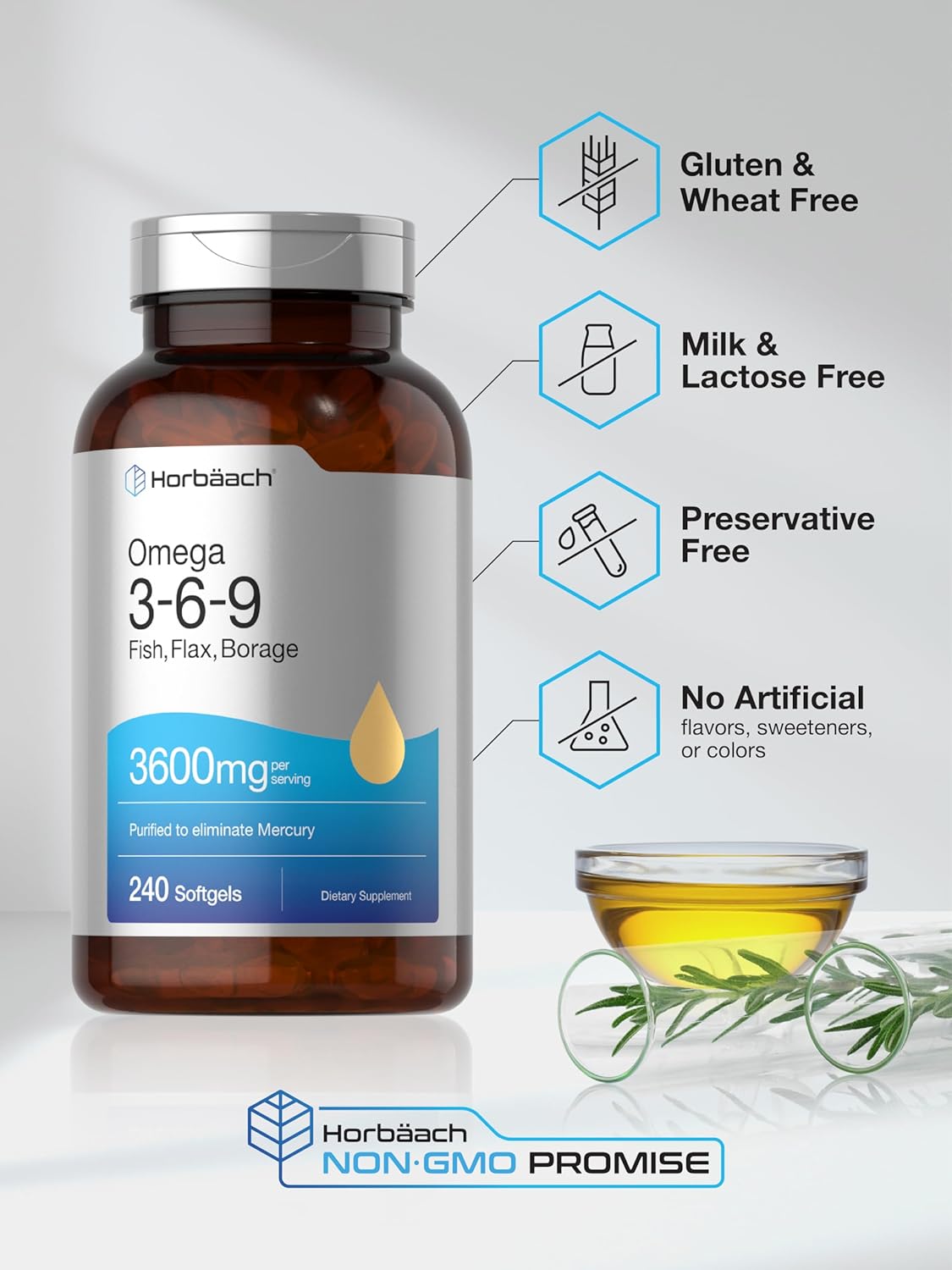 Horbäach Triple Omega 3-6-9 - Energize Food Supplements Palestine