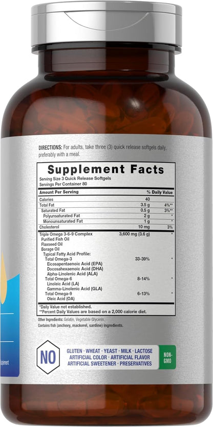 Horbäach Triple Omega 3-6-9 - Energize Food Supplements Palestine