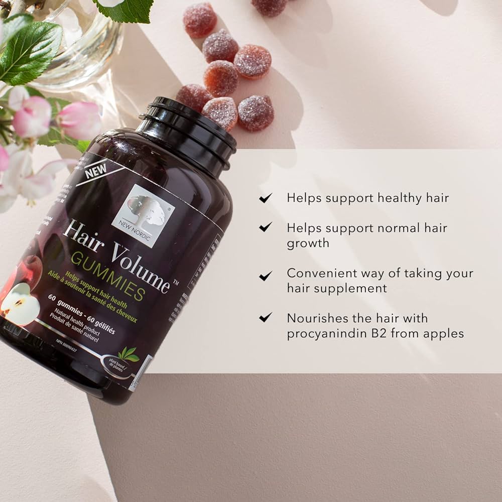 NEW NORDIC Hair Volume Gummies - Energize Food Supplements Palestine