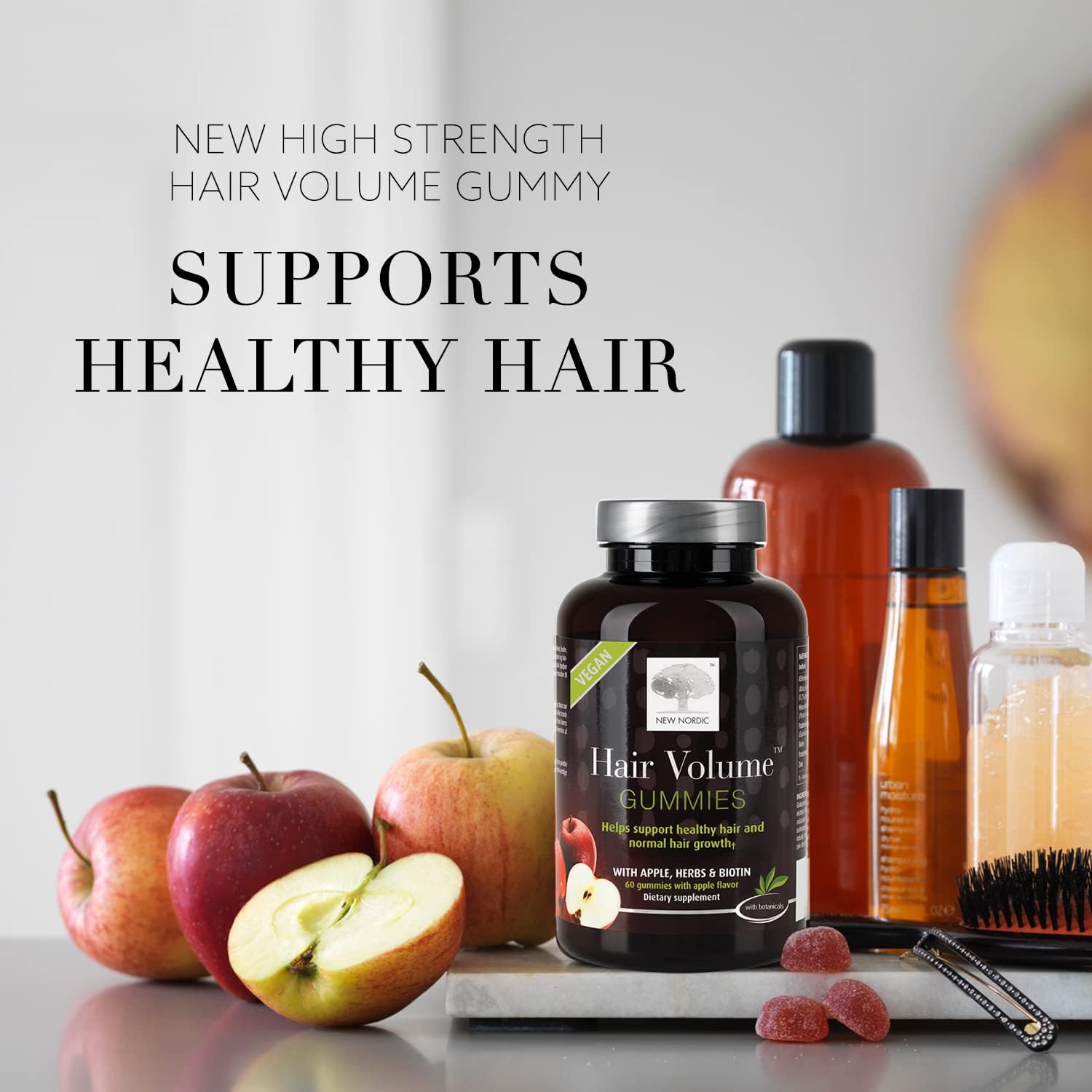 NEW NORDIC Hair Volume Gummies - Energize Food Supplements Palestine