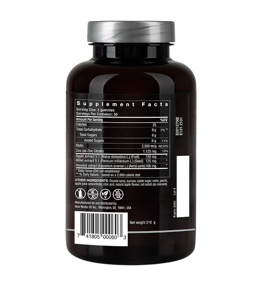 NEW NORDIC Hair Volume Gummies - Energize Food Supplements Palestine