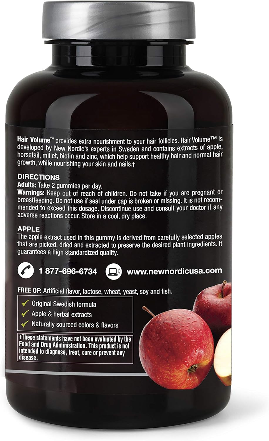 NEW NORDIC Hair Volume Gummies - Energize Food Supplements Palestine
