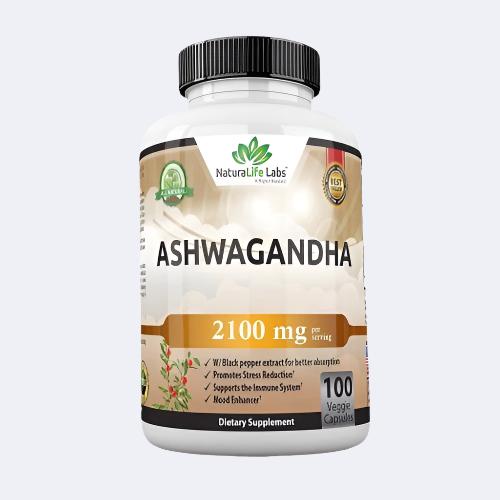 Organic Ashwagandha 2,100 mg - Energize Food Supplements Palestine